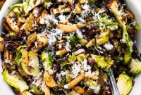 Crispy Air Fryer Brussels Sprouts Salad