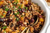 Roasted Butternut Squash and Quinoa Stuffing