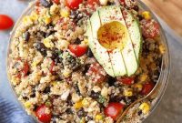 Zesty Mexican Quinoa Salad with Avocado and Black Beans