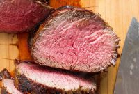 Juicy Seared Beef Tenderloin Roast with Garlic Herb Crust