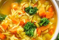 Golden Chicken and Orzo Soup Recipe