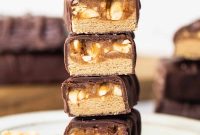 Homemade Snickers-Style Protein Bars (No-Bake Recipe)