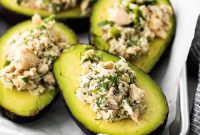 Salmon Stuffed Avocados Recipe with Dill and Lemon