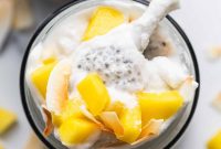 Coconut Cream Pie Chia Pudding Cups with Protein