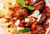 Sticky Balsamic Chicken Thighs with Garlic