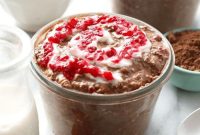 No-Cook Chocolate Raspberry Overnight Oats Recipe