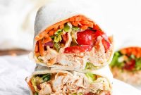 Buffalo Chicken Wrap Recipe with Ranch Dressing
