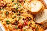 Baked Boursin Dip with Roasted Garlic