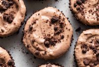 Thin Mint Chocolate Protein Mousse Cups