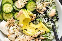 California Roll Sushi Bowl with Crab, Avocado & Cucumber