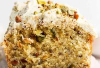 Vanilla Pistachio Loaf Recipe with Pistachio Frosting
