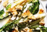 Smoky Grilled Caesar Salad with Crispy Croutons