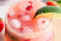 Sparkling Strawberry Champagne Margarita Recipe