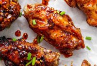 Sticky Honey Chili Crisp Grilled Chicken Wings