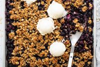 Sheet Pan Blueberry Crisp Recipe