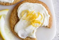 Zesty Lemon Cookies with Cream Cheese Frosting