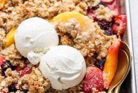 Sheet Pan Mixed Fruit Crisp with Oat Topping