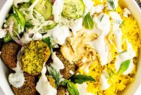 Vibrant Falafel Bowl with Turmeric Rice Recipe