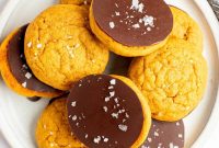 Chocolate-Dipped Pumpkin Cookies for Fall Baking