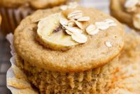 Fluffy Banana Oatmeal Muffins Recipe