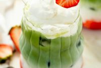 Iced Strawberry Matcha Protein Smoothie Recipe