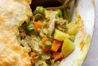 Curried Chicken Pot Pie Recipe with Flaky Crust