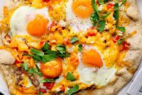 Savory Breakfast Galette with Eggs, Cheese and Herbs