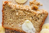 Moist Oat Flour Banana Bread Recipe