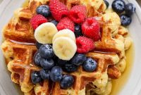 Fluffy Cottage Cheese Waffles Recipe for Brunch