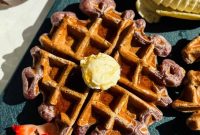 Strawberry Banana Cottage Cheese Waffles Recipe