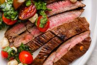 Seared Balsamic Steak Caprese with Fresh Mozzarella