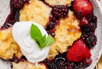 Creamy Cottage Cheese Berry Cobbler Recipe