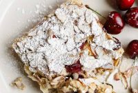 Cherry Almond Croissant Inspired Baked Oats