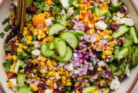 Mediterranean Corn Salad with Feta and Tomatoes