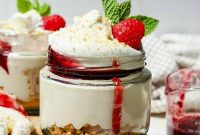 High-Protein Cheesecake Jar Recipe with Berries