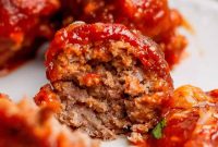 Sloppy Joe Meatballs with Tangy BBQ Sauce