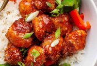 Crispy Air Fryer Sweet and Sour Chicken