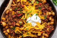 One-Pan Potato Chili Skillet Recipe for Weeknight Dinner