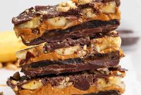 Chunky Monkey Date Bark Recipe with Chocolate and Nuts