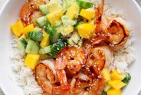 Hot Honey Shrimp Rice Bowls