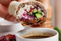 Korean Beef Smash Burritos Recipe