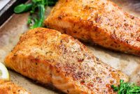 8-Minute Broiled Salmon with Simple Seasoning