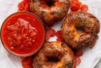 Protein Pizza Bagels with Baked-In Pepperoni and Cheese