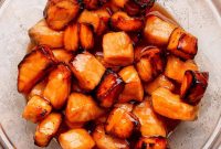 Crispy Air Fryer Honey Sriracha Salmon Bites