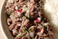 Mexican Shredded Beef Salad Recipe (Salpicon de Res)