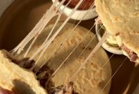Salvadoran Breakfast Pupusas Recipe with Eggs and Cheese