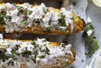 Grilled Mediterranean Street Corn with Feta