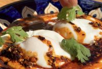 Turkish-Style Eggs with Smoky Mexican Salsa Macha Recipe