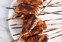 Grilled BBQ Chicken Skewers with Tangy Glaze