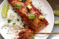Baked Sweet Potato and Chicken Enchiladas